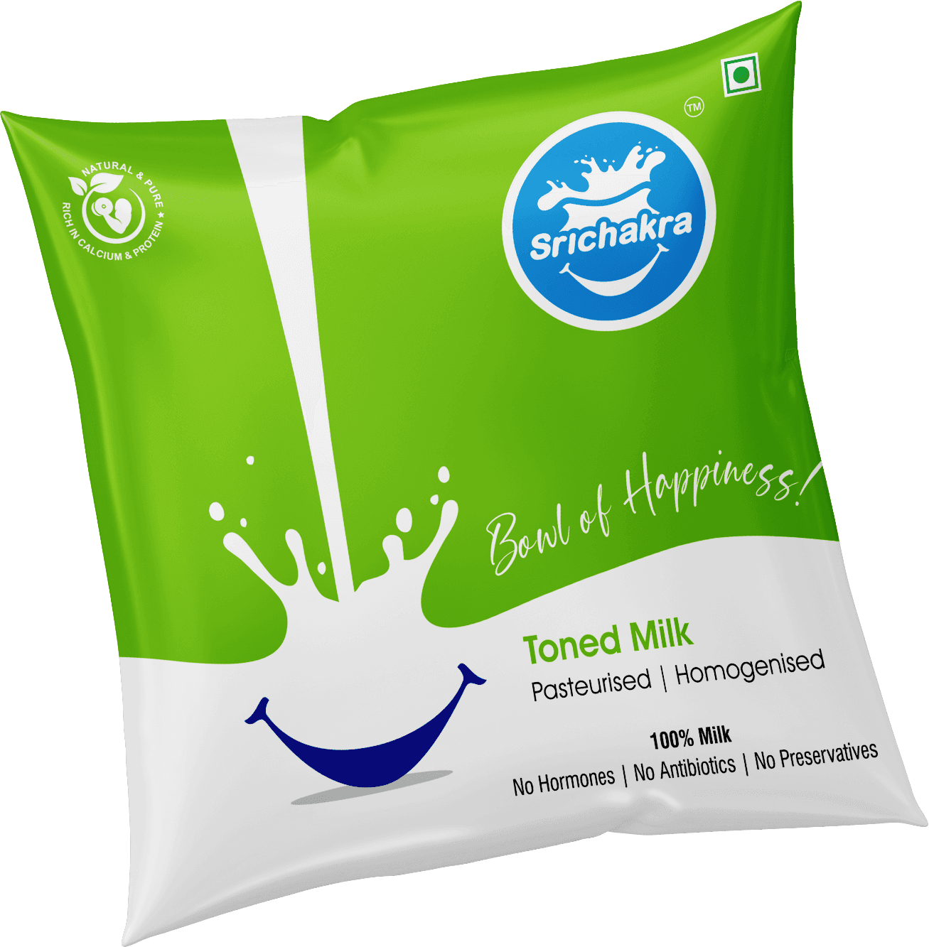 Srichakra Milk — Toned Milk 500ml