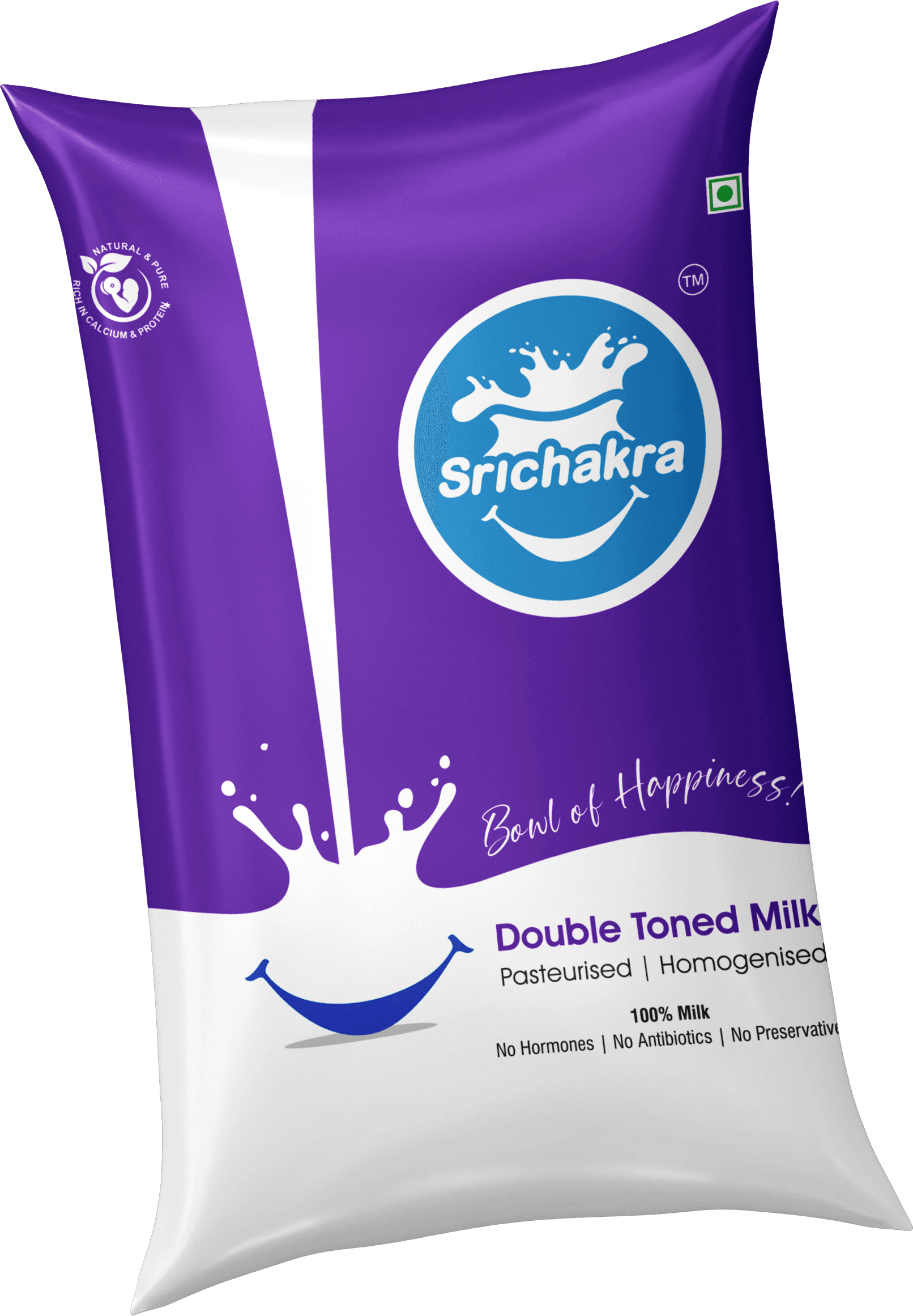Srichakra Milk — Double Toned Milk 1000ml
