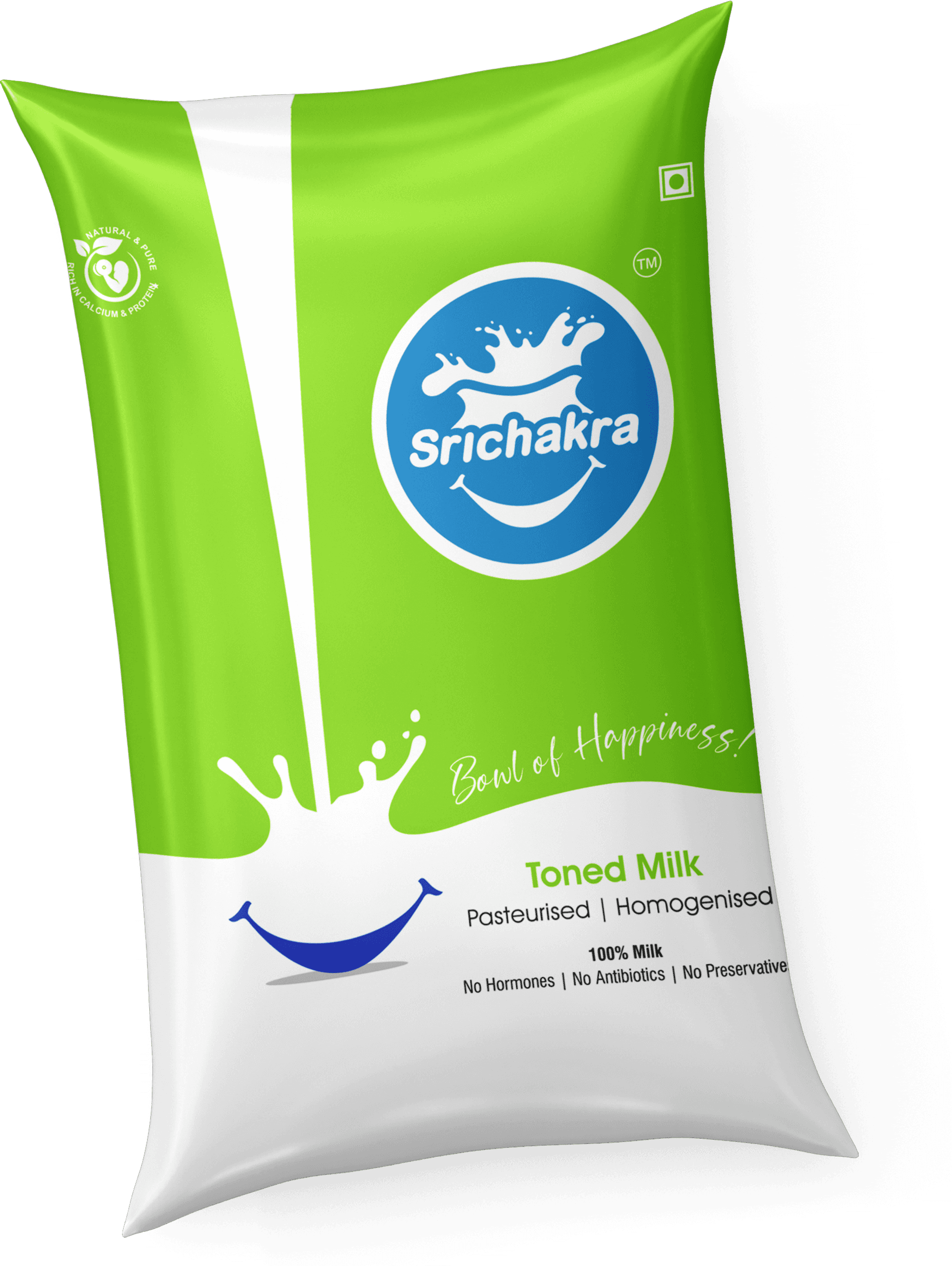 Srichakra Milk — Toned Milk 1000ml
